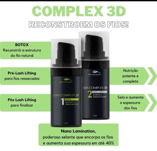 COMPLEXO 3D +COMBO (BOTOX+LAMINACAO) 15ML