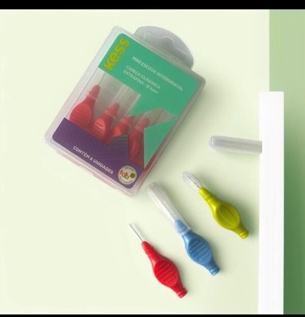 MINI ESC. INTERDENTAL KESS CILINDRICA MEDIA 7 MM COM 6