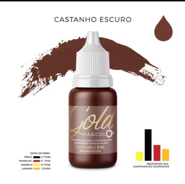 MAG COLOR PIGMENTOS L GOLD CAST ESCURO (5ML)