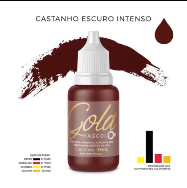 MAG COLOR PIGMENTOS L GOLD CAST ESCURO INTENSO (15ML)