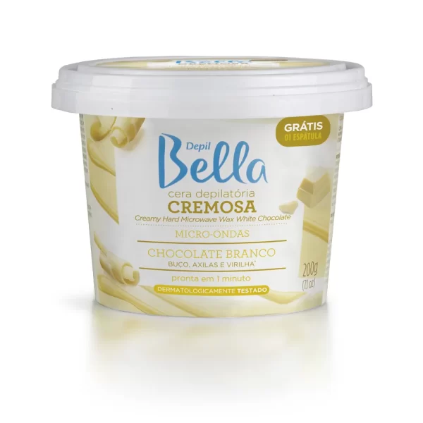 DBELLA CERA MICRO-ONDAS CHOCOLATE BRANCO 200G - PA1176