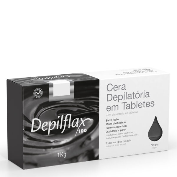 CERA QUENTE DEPILFLAX NEGRA 1KG - 789852237 2070