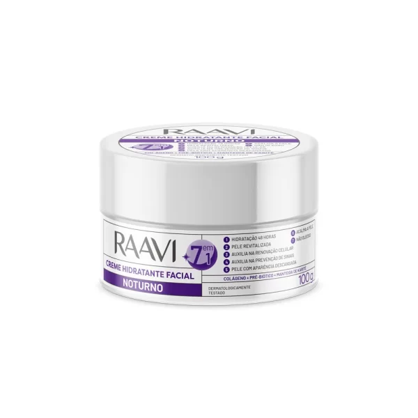 Raavi creme Hidratante noturno 100g