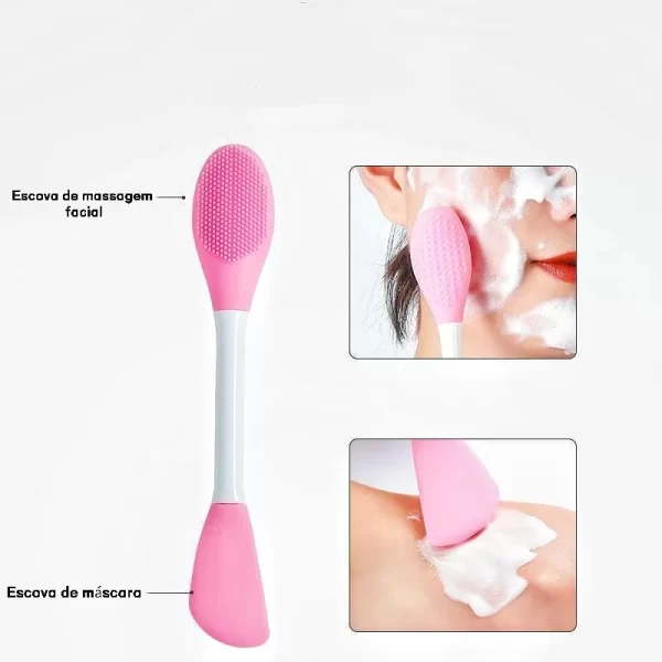 PINCEL DE SILICONE COM ESCOVINHA