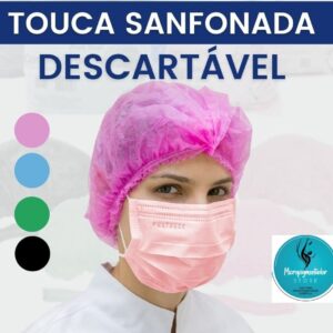 TOUCA DESCARTAVEL ROSA PINK PTC COM 50 UND.